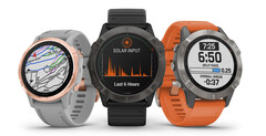 A série Garmin Fenix 6 lançada há quase três anos. (Fonte de imagem: Garmin)