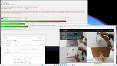 Latência máxima ao abrir várias guias do navegador e reproduzir material de vídeo 4K