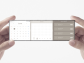 O conceito Oppo x Nendo "slide-phone" combina três telas dobráveis. (Imagem: Oppo)