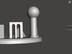 Medição da faceta de 6 mm do Scanbench no MeshMixer