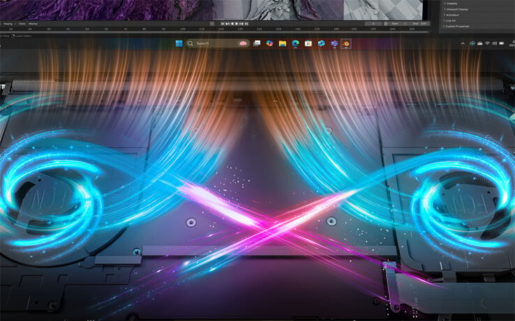 O Yoga Pro 7 15ASH11 possui um sistema de duas ventoinhas que a Lenovo comercializa como “X Power”.