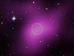 Uma imagem do Hubble mostrando a localização da Cloud-9 (Fonte da imagem: Vários - ver fontes)