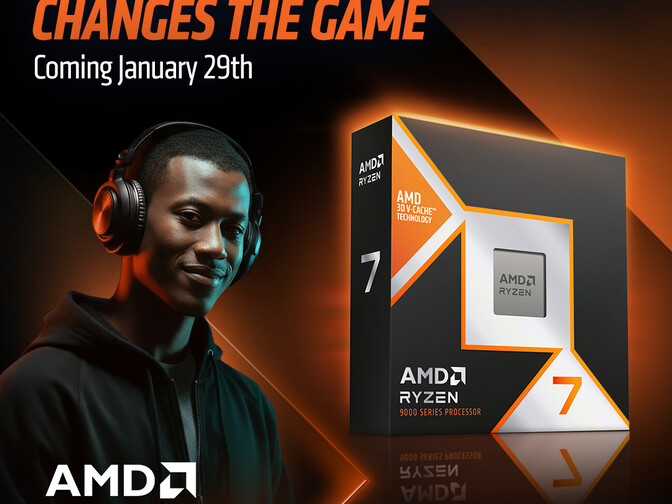 Ryzen 7 9850X3D da AMD: chip para jogos Zen 5 de 5,6 GHz chega ao