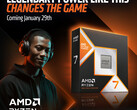 Um pôster promocional do AMD Ryzen 7 9850X3D (fonte da imagem: AMD)