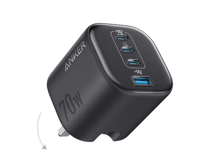 A versão britânica do carregador Anker Zolo (70 W, 4 portas)