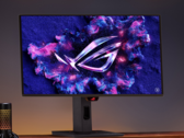 O Asus ROG Strix OLED XG27UCDMG (na foto) apresenta um painel QD-OLED fabricado pela Samsung. (Fonte da imagem: Asus)