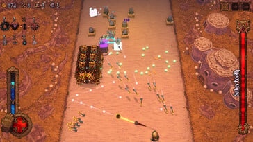 Na imagem: uma captura de tela do jogo BALL x PIT.