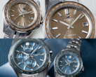 Na parte superior, temos o Casio Oceanus OCW-S400A-5AJF e o OCW-S40-5AJF, enquanto na parte inferior, temos o Oceanus OCW-S7000E-2AJF e o OCW-S40-2AJF. (Fonte da imagem: Casio)