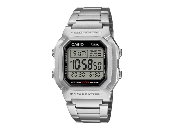 O relógio Casio W-800HD-1AV. (Fonte da imagem: Casio, editado)