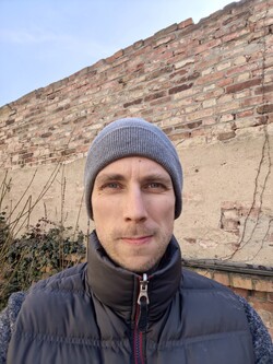 Selfie com a câmera frontal