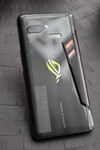 The ASUS ROG Phone’s Aura RGB ROG logo