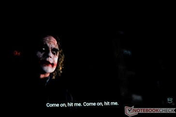 ...mas a imagem pode ser suave com pouco contraste. (Imagens de The Dark Knight by Warner Bros.)