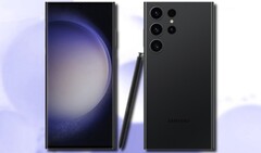 O Samsung Galaxy S23 Ultra deve vir com 256 GB, 512 GB, e 1 TB de opções de armazenamento. (Fonte da imagem: @evleaks &amp;amp; Unsplash - editado)