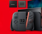 Memória LPDDR5X mostrada acima do Switch 2 (Fonte da imagem: Samsung, Nintendo of America com edições)