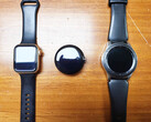 O Pixel Watch entre um relógio Apple e um Samsung Galaxy Watch. (Fonte da imagem: u/tagtech414)