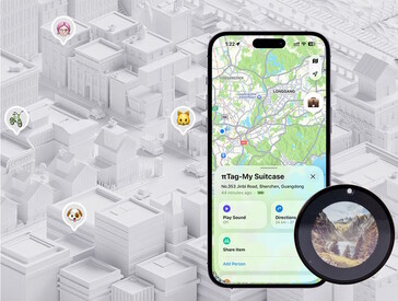 A tela de tinta eletrônica dessa etiqueta inteligente pode exibir imagens personalizadas (Fonte da imagem: Pitag)