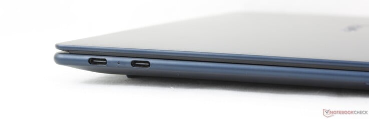 Esquerda: 2 portas USB-C 4.0 com DisplayPort 1.4 + Power Delivery