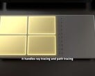Renderização artística de Radiance Cores dedicados para path tracing e ray tracing. (Fonte da imagem: AMD no YouTube)