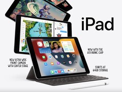 Apple's iPad de 10,2 polegadas ainda terá 3GB de RAM, enquanto o iPad mini 6 recebe uma atualização para 4GB de memória (Imagem: Apple)