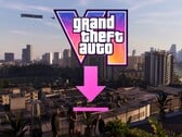 Banner sobre o tamanho do arquivo de GTA 6 com ícone de download exibido