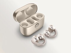 O Moto Buds Loop em Pantone French Oak tem cristais Swarovski. (Fonte da imagem: Motorola)