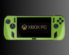 Novo console portátil Xbox com o logotipo do Xbox PC (Fonte da imagem: Microsoft Gaming)