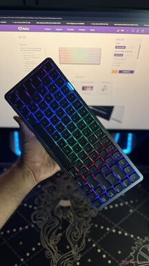 Luzes RGB do Akko Air 01