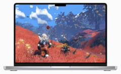Jogos AAA como No Man's Sky suportam o MetalFX no Mac, mas originalmente também suportavam a tecnologia FSR da AMD nos PCs. (Imagem: Apple)
