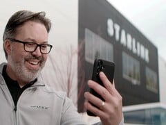 Chamada de vídeo em 5G no Starlink Mobile