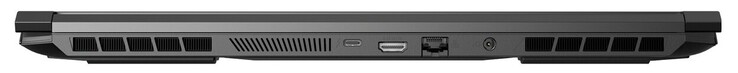 Traseira: 1x Thunderbolt 3 (incl. DP, sem PowerDelivery), HDMI, GigabitLAN, conector de alimentação