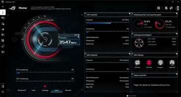 Visão geral do Armoury Crate