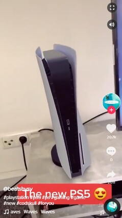 Likely AR PS5. (Imagem de origem: TikTok via NeoGAF)