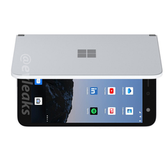 O Surface Duo pode ser exclusivo da AT&amp;T nos EUA. (Fonte da imagem: Evan Blass)