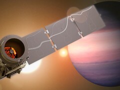 Um conceito artístico do satélite Pandora (Fonte da imagem: Goddard Space Flight Center e Conceptual Image Lab da NASA; cortada)