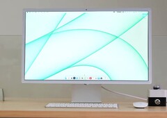 O iMac de 24 polegadas parece mais moderno sem seu queixo considerável. (Fonte de imagem: Bilibili)