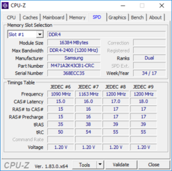 CPU-Z: SPD