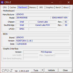 Placa principal CPU-Z