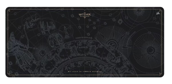 Mouse Pad para jogos Corsair MM300 2XL Anti Fray Cloth Witcher 3 - Wild Hunt 10th Anniversary Edition. (Fonte da imagem: Corsair)