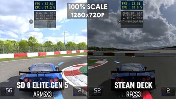 Comparação com o Gran Turismo 5