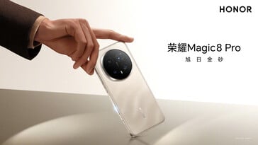 O Magic 8 Pro em uma versão dourada (Fonte da imagem: Honor)