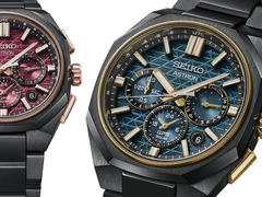 O Seiko HAB009J verde e o HAB010J bordô, na foto.