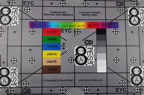 Picture of our test chart