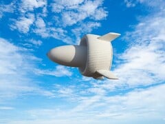 A turbina eólica S1500 no céu (Fonte da imagem: People&#039;s Daily, China; editado por IA)