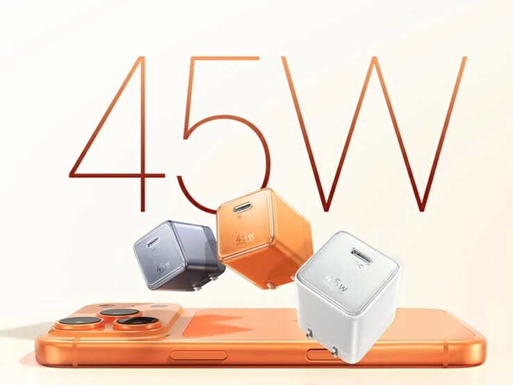 Mini carregador rápido Ugreen Fingertip Power 45W GaN