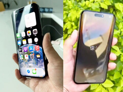 O iPhone 14 Pro Max parece bastante elegante com seu display curvo. (Fonte de imagem: @lipilipsi)