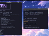 Zenclora Linux 2.0 com o novo gerenciador de pacotes em uma janela de terminal