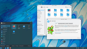 O Fedora Kinoite usa o KDE como seu ambiente de trabalho (Imagem: Fedora).