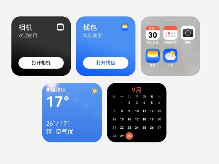 A tela secundária permite que o usuário verifique o calendário e acesse aplicativos (Fonte da imagem: Huawei)