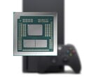O Xbox Series X apresenta uma APU da AMD com uma CPU Zen 2 de 8 núcleos e uma iGPU RDNA 2 com 52 CUs/(APU AMD Dragon Range mostrada aqui). (Fonte da imagem: AMD, Xbox, editado)