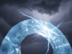 Uma imagem decorativa que mostra o gelo dobrado produzindo eletricidade (Fonte da imagem: imagem gerada por IA)